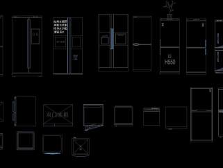 原创精心整理厨房CAD图块大全，厨房CAD图块图纸下载
