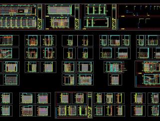 现代售楼处CAD施工图，CAD平面图库