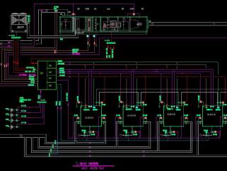 某医院2层病房楼改建工程电气设计CAD施工图，医院病房电气设计CAD图纸下载