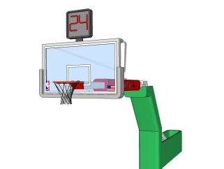 篮球架草图大师模型，篮球架SU模型下载