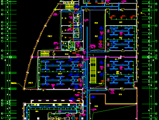 重庆某综合楼空调CAD施工图，空调CAD设计图纸下载