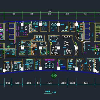 办公空间装修全套CAD施工图，CAD建筑图纸免费下载