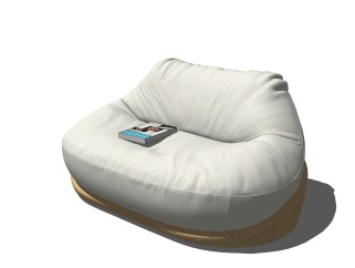 现代懒人沙发SU模型，懒人沙发skb文件下载