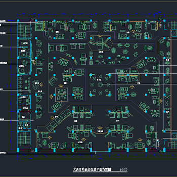 家具城平地顶布置图，家具城平地CAD施工图纸下载