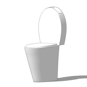 现代马桶sketchup模型，马桶草图大师模型下载