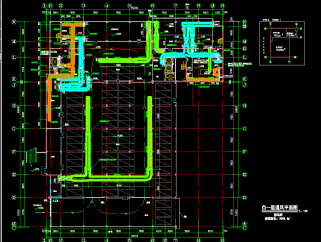 重庆某医院通风排烟CAD施工图，医院建筑设计方案图纸下载