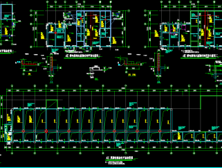 人民医院门诊住院综合大楼结构设计全套施工图，医院结构设计CAD建筑图纸下载