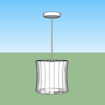 现代吊灯skp模型，吊灯草图大师模型下载