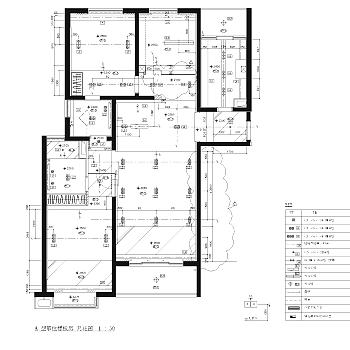 上海凱欣豪園T1号楼A型样板间施工图CAD下载dwg文件下载