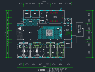 整套酒店CAD图例，酒店平面布局图纸下载