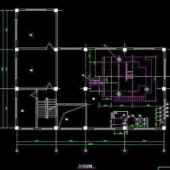 十吨锅炉房建筑施工图纸，锅炉房工程图纸下载