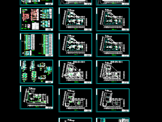 某大型商住楼电气施工图，电气CAD工程图纸下载