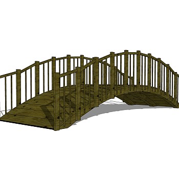 拱桥草图大师模型下载，sketchup拱桥模型分享