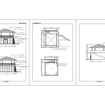 景观亭施工详图免费下载