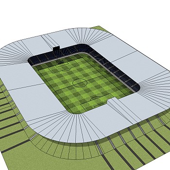 体育馆草图大师模型，体育馆SU模型下载