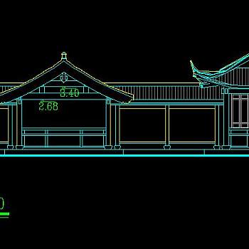 景观亭CAD施工图，景观亭CAD建筑图纸下载