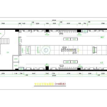 现代专卖店施工图cad图纸下载