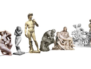 欧洲人体雕塑su模型,摆件草图大师模型下载
