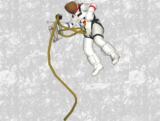 现代宇宙航天员草图大师模型，人物sketchup模型下载