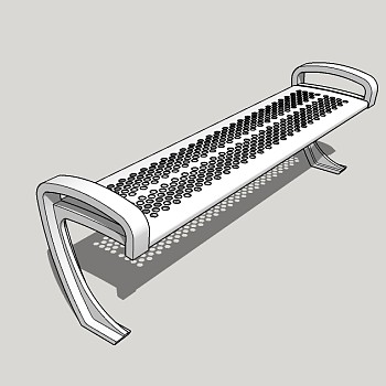 户外椅sketchup模型免费下载，公园椅椅草图大师模型