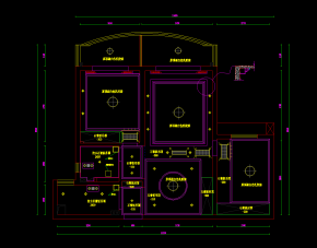 美式住宅家装CAD施工图，住宅装饰CAD施工图纸下载
