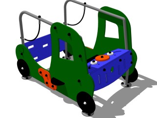 现代儿童小汽车草图大师模型，玩具su模型下载