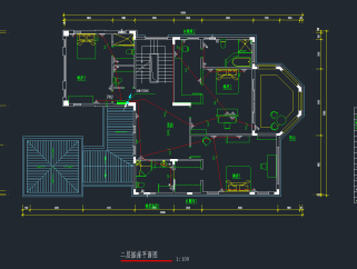 某地三层砖混结构别墅电气设计图，电气设计图CAD施工图纸下载