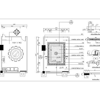 餐厅包间详图CAD图纸设计