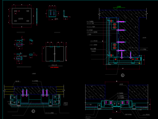 原创干挂节点CAD施工图，干挂节点CAD图纸下载