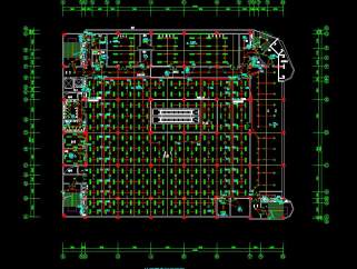 一栋14层的商场电气设计CAD施工图，商场强电设计CAD图纸下载