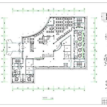 喜福会酒楼cad施工图全套及效果图和实景图下载