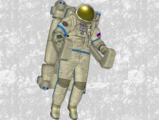 现代航天员sketchup模型，人物草图大师模型下载