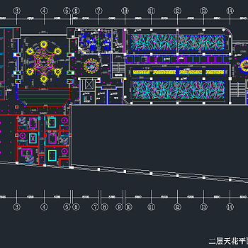 北京金富源俱乐部装修图cad施工图下载、北京金富源俱乐部装修图dwg文件下载