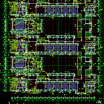 教学楼建筑施工图，教学楼CAD施工图纸下载