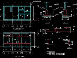 独立别墅户型建筑施工图，别墅CAD建筑图纸下载