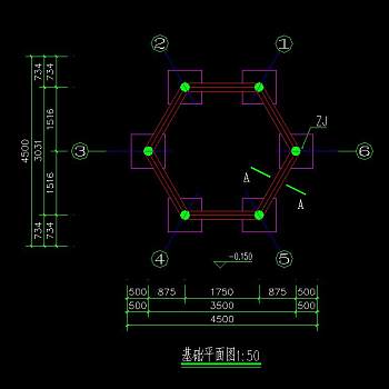 现代亭CAD施工图，现代亭CAD建筑图纸下载