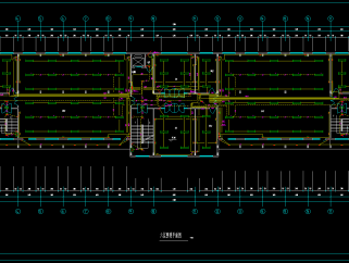 某单位6层框架结构办公楼电气设计施工图，办公楼电气CAD图纸下载