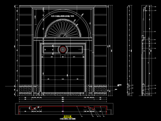 原创大理石电视背景墙CAD图库，背景墙设计图纸下载