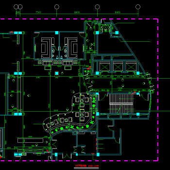 KTV大厅平立面CAD详图。KTV大厅cad图纸下载