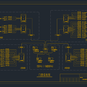 门禁系统CAD图，门禁CAD图纸下载