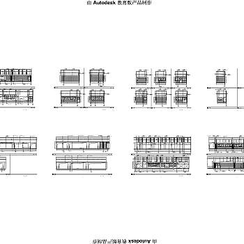 ]现代超市室内施工图设计方案,购物中心布局平面图CAD图纸下载