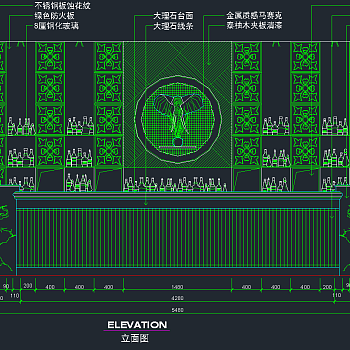 酒店吧台CAD图集，酒店CAD施工图纸下载