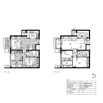 北京朗琴园10号楼D户型样板房施工图CAD下载、样板房施工图CAD下载