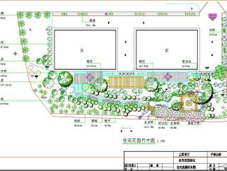 私家花园景观设计施工图,cad建筑图纸免费下载