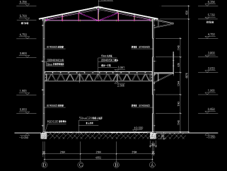 某施工工地活动板房详图初步设计方案图，水利工程CAD图纸下载