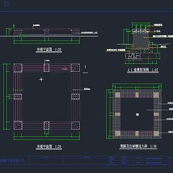 杭州城运河公园全套施工图,cad建筑图纸免费下载