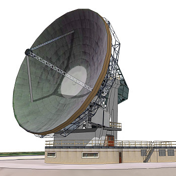 现代雷达草图大师模型，雷达su模型下载