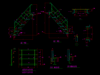原创整套普通弧梯CAD素材，楼梯CAD施工图纸下载