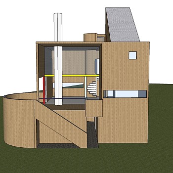 查尔斯·格瓦斯梅住宅草图大师模型下载、查尔斯·格瓦斯梅住宅su模型下载