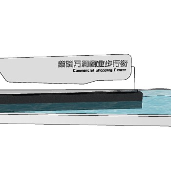 现代景墙sketchup模型下载，景墙skb模型分享